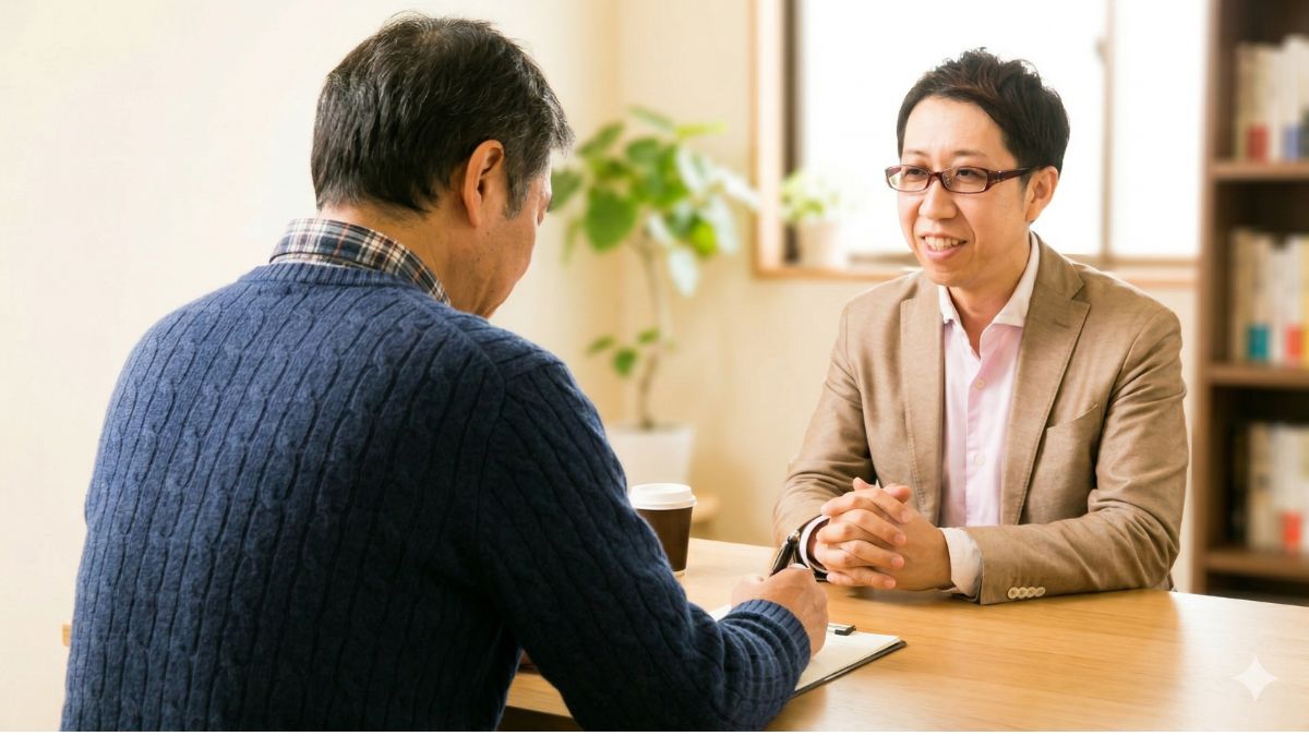 大友哲哉による個別相談の様子